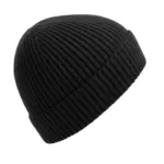 91369 - Engineered Knit Ribbed Beanie, black — productfoto 2