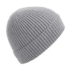 91369 - Engineered Knit Ribbed Beanie, light grey — productfoto 4