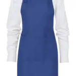 92059 - LISBON 100% Cotton Bib Apron, royal — productfoto 2