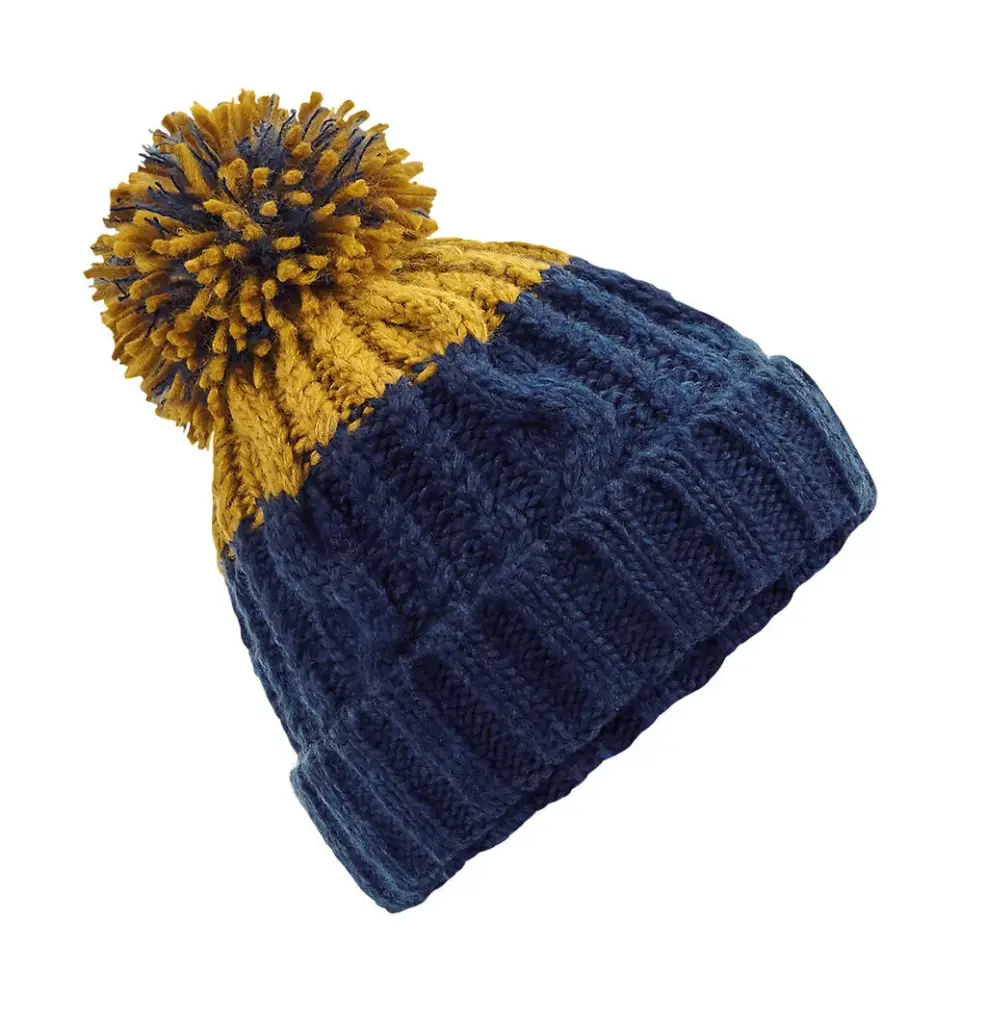 92169 - Apres Beanie, oxford navy/mustard — productfoto 5