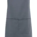 Latzenschürze mit Logo-Druck, verstellbar, 100 % Baumwolle — Produktfoto 3