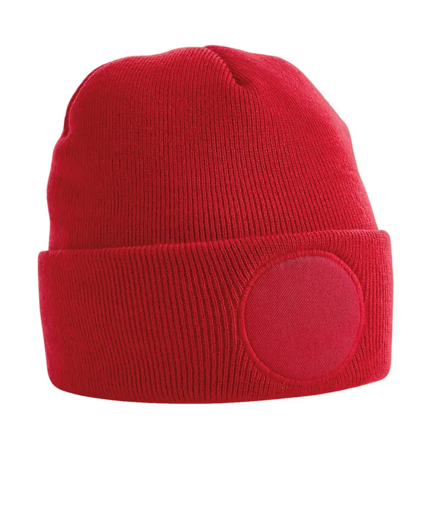 92269 - Circular Patch Beanie, classic red — productfoto 5