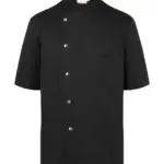 Kochsjacke Gustav Kurzarm mit Logo-Druck, Weiß — Produktfoto 2