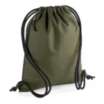 93829 - Recycled Gymsac, military green — productfoto 5