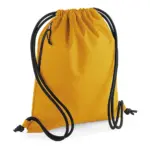 93829 - Recycled Gymsac, mustard — productfoto 7