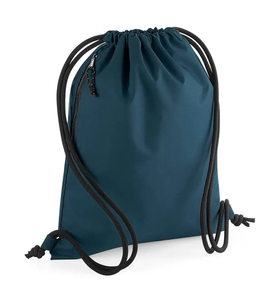 93829 - Recycled Gymsac, petrol — productfoto 6