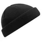 93969 - Recycled Mini Fisherman Beanie, black — productfoto 2