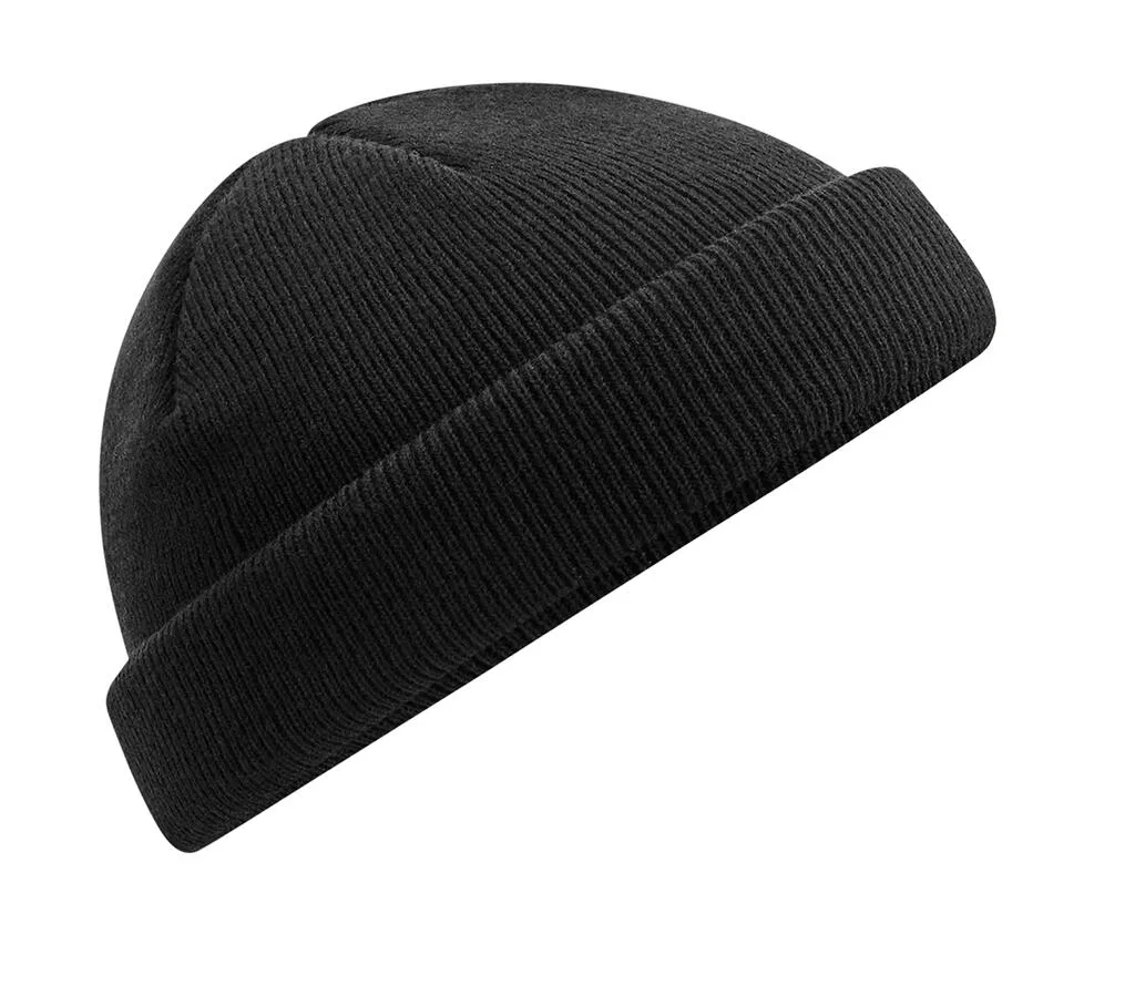 93969 - Recycled Mini Fisherman Beanie, black — productfoto 2