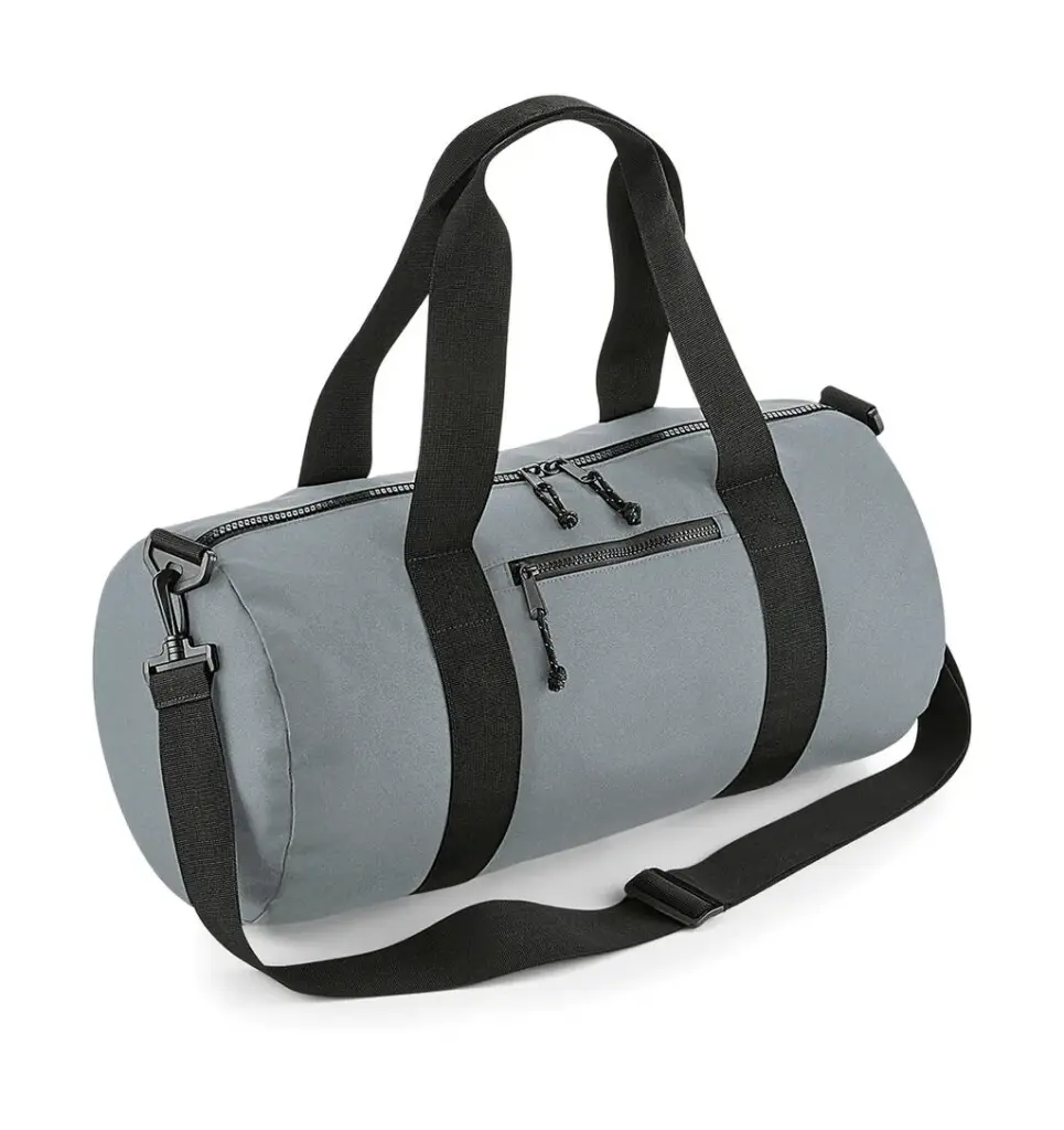 94029 - Recycled Barrel Bag, pure grey — productfoto 2