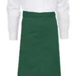 94159 - BERLIN Long Bistro Apron with Vent and Pocket, bottle green — productfoto 7