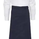 94159 - BERLIN Long Bistro Apron with Vent and Pocket, navy — productfoto 4