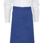 94159 - BERLIN Long Bistro Apron with Vent and Pocket, royal — productfoto 5