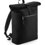 94229 - Recycled Roll-Top Backpack, black