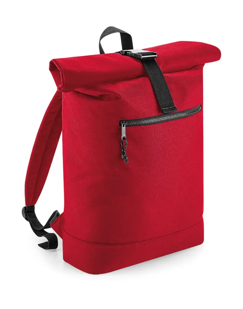 94229 - Recycled Roll-Top Backpack, classic red — productfoto 4