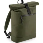 94229 - Recycled Roll-Top Backpack, military green — productfoto 5