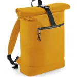 94229 - Recycled Roll-Top Backpack, mustard — productfoto 7