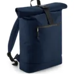 94229 - Recycled Roll-Top Backpack, navy — productfoto 3