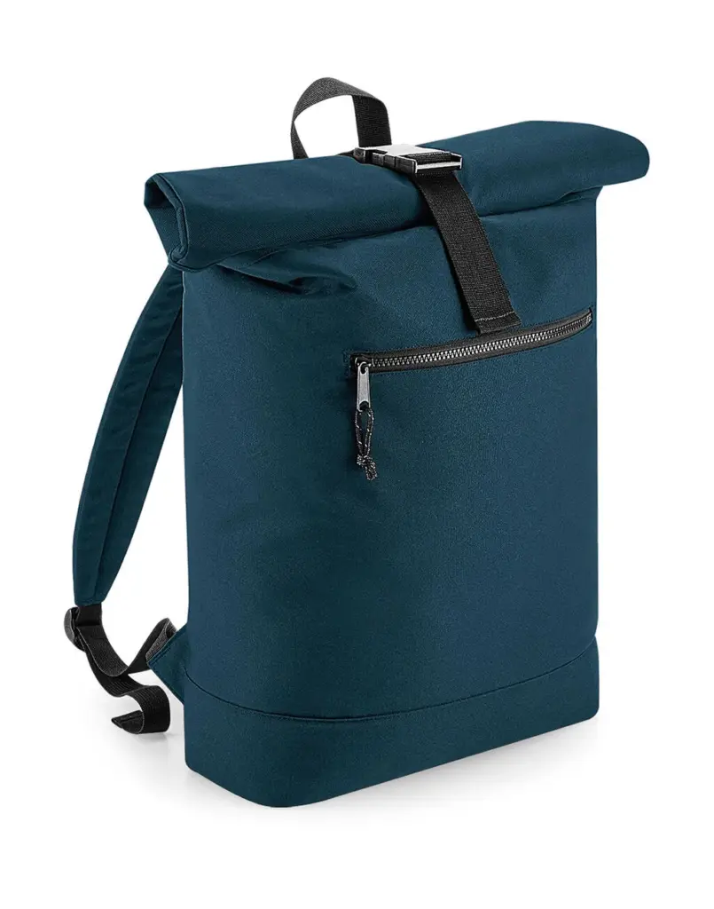 94229 - Recycled Roll-Top Backpack, petrol — productfoto 6