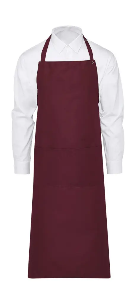 94559 - AMSTERDAM Bib Apron with Pocket, burgundy — productfoto 8