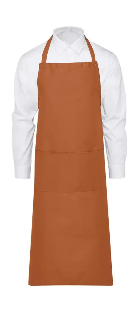 94559 - AMSTERDAM Bib Apron with Pocket, burnt orange — productfoto 7