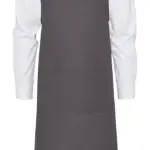 94559 - AMSTERDAM Bib Apron with Pocket, grey — productfoto 4