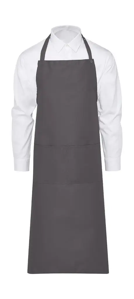 94559 - AMSTERDAM Bib Apron with Pocket, grey — productfoto 4