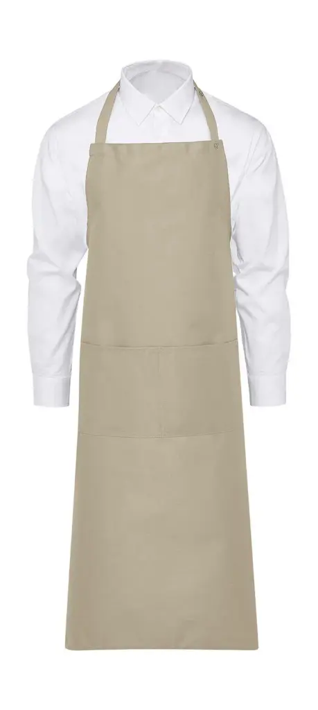 94559 - AMSTERDAM Bib Apron with Pocket, natural — productfoto 2