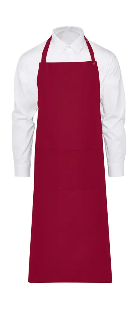 94559 - AMSTERDAM Bib Apron with Pocket, red — productfoto 6