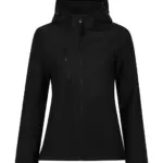 94917 - Women's Venturer 3-Layer Hooded Softshell Jacket, black