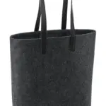 95029 - Premium Felt Tote, charcoal melange/black