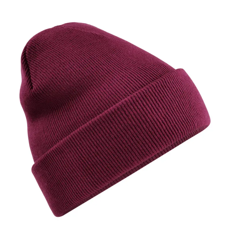95069 - Recycled Original Cuffed Beanie, burgundy — productfoto 6