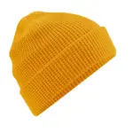 95269 - Organic Cotton Waffle Beanie, mustard — productfoto 5