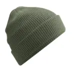 95269 - Organic Cotton Waffle Beanie, olive green — productfoto 4