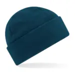 95369 - Recycled Fleece Cuffed Beanie, petrol — productfoto 3