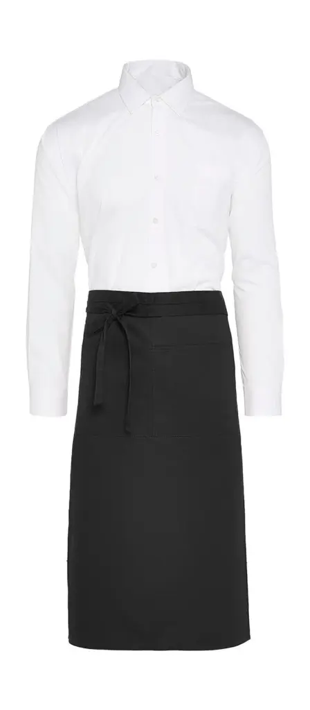95759 - ROME - Medium length Bistro Apron with Pocket, black — productfoto 3