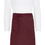 95759 - ROME - Medium length Bistro Apron with Pocket, burgundy — productfoto 7