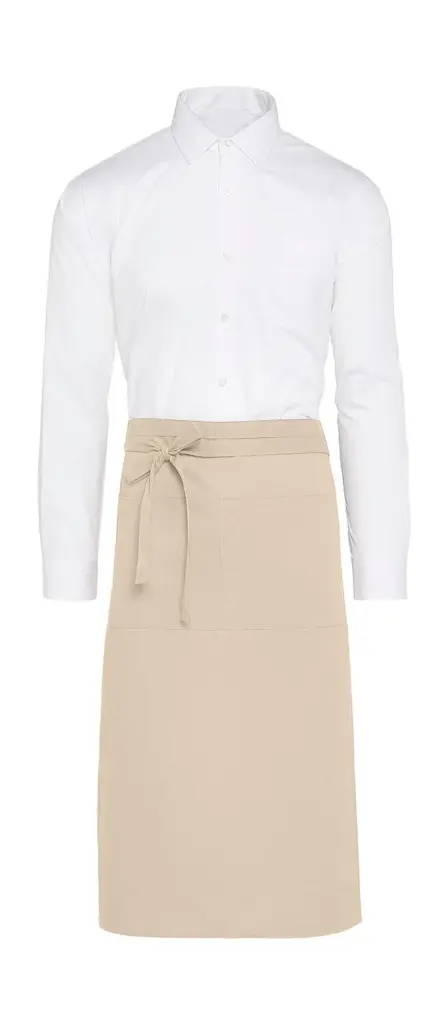95759 - ROME - Medium length Bistro Apron with Pocket, natural — productfoto 2