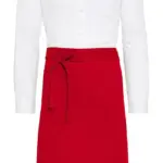 95759 - ROME - Medium length Bistro Apron with Pocket, red — productfoto 6