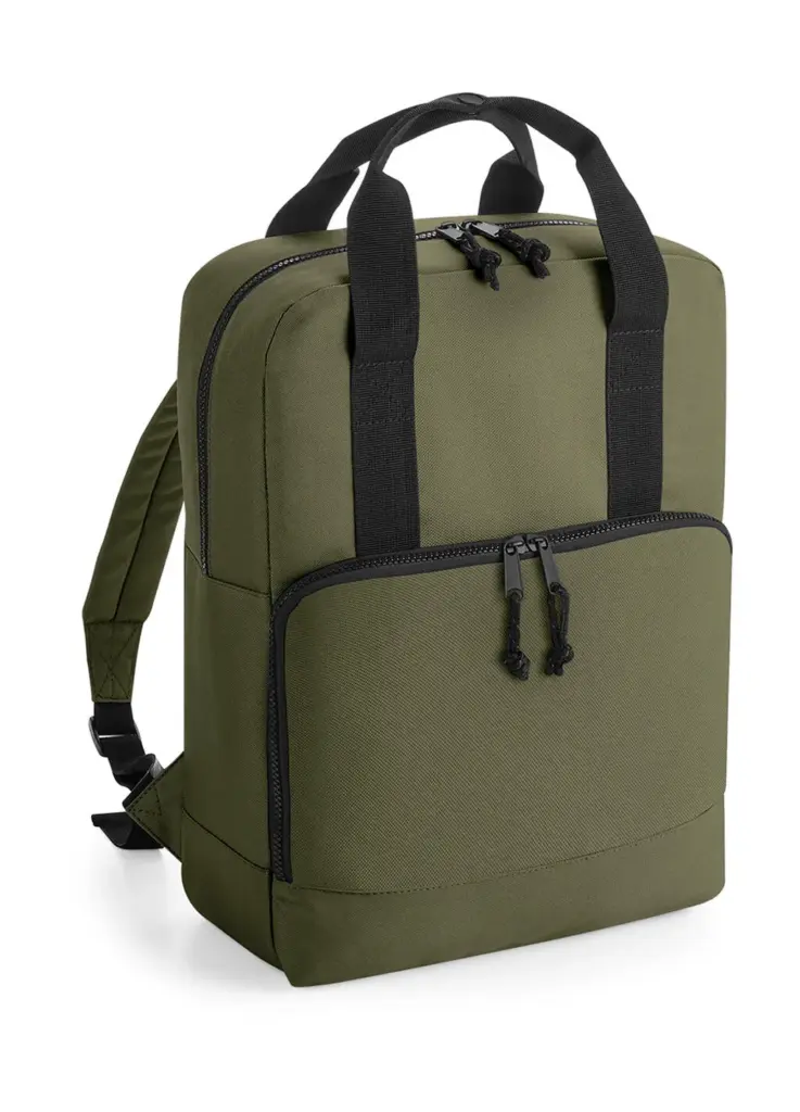 95829 - Recycled Twin Handle Cooler Backpack, military green — productfoto 3