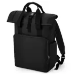 959_29_101_f-2022_01jpg - Hidalgo 95929 - Recycled Twin Handle Roll-Top Laptop Backpack, black