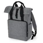 95929 - Recycled Twin Handle Roll-Top Laptop Backpack, grey marl — productfoto 2