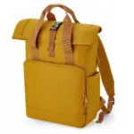 95929 - Recycled Twin Handle Roll-Top Laptop Backpack, mustard — productfoto 4