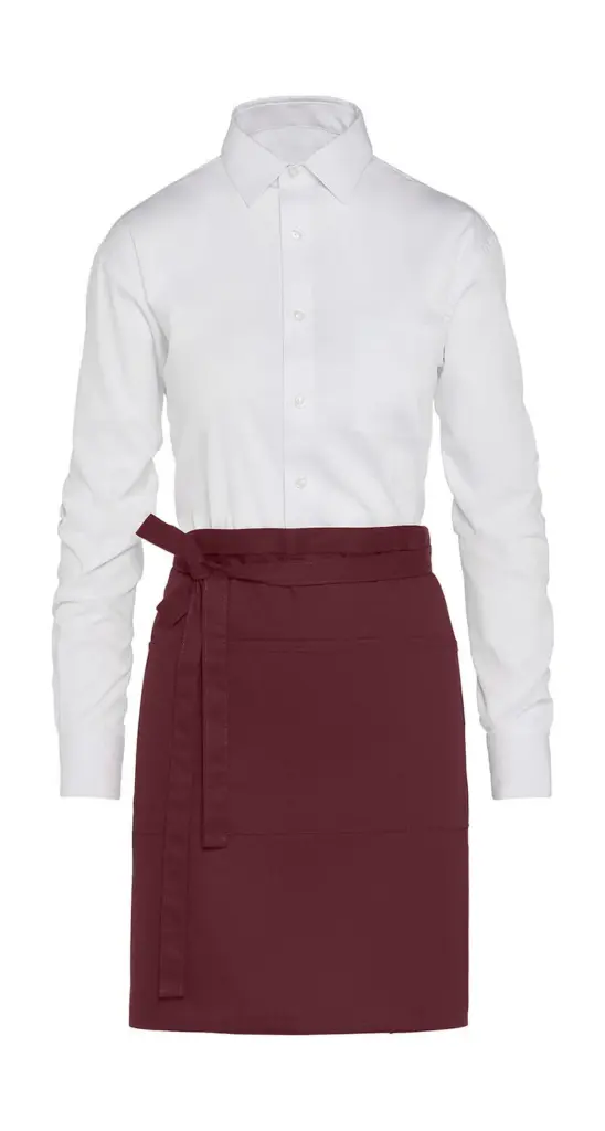 Bistro-Schürze mit Tasche bedruckbar kurz 55x45cm — Produktfoto 3