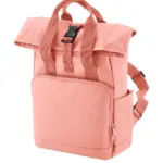 96029 - Recycled Mini Twin Handle Roll-Top Backpack, blush pink — productfoto 4