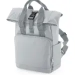 96029 - Recycled Mini Twin Handle Roll-Top Backpack, light grey — productfoto 2