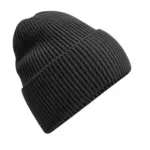 96069 - Oversized Cuffed Beanie, charcoal — productfoto 2