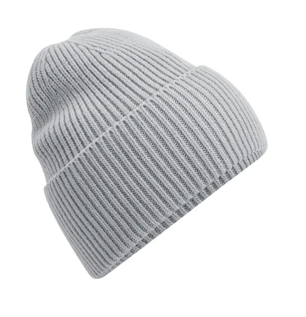 96069 - Oversized Cuffed Beanie, light grey — productfoto 3