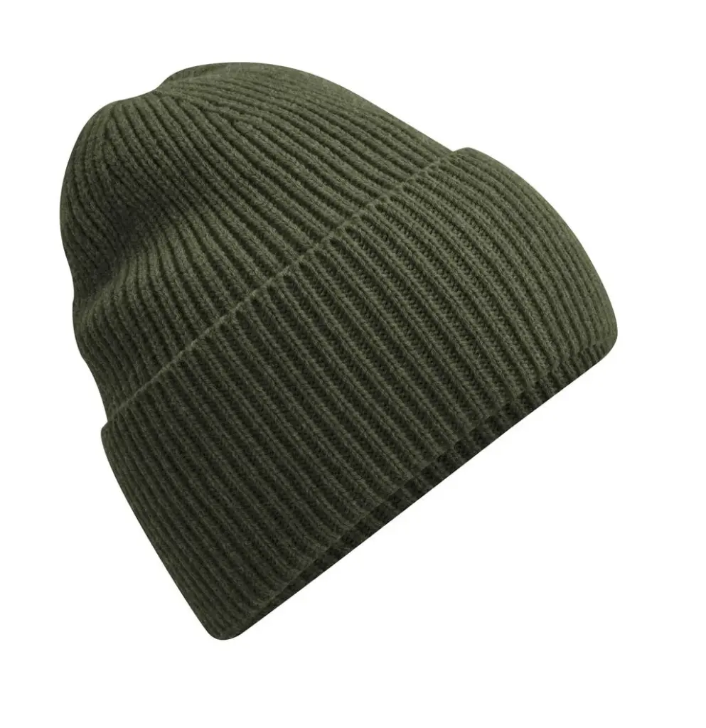 96069 - Oversized Cuffed Beanie, olive green — productfoto 6