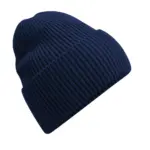 96069 - Oversized Cuffed Beanie, oxford navy — productfoto 4