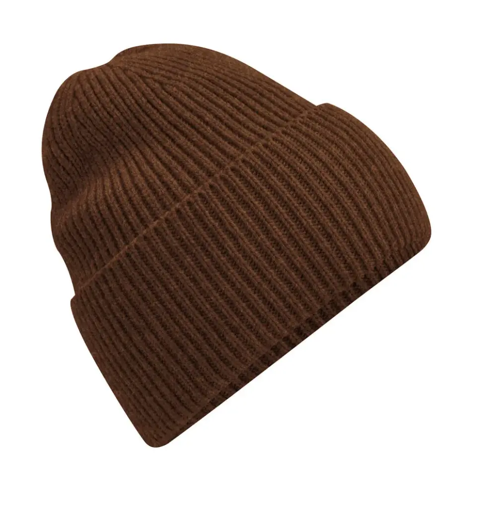 96069 - Oversized Cuffed Beanie, walnut — productfoto 8